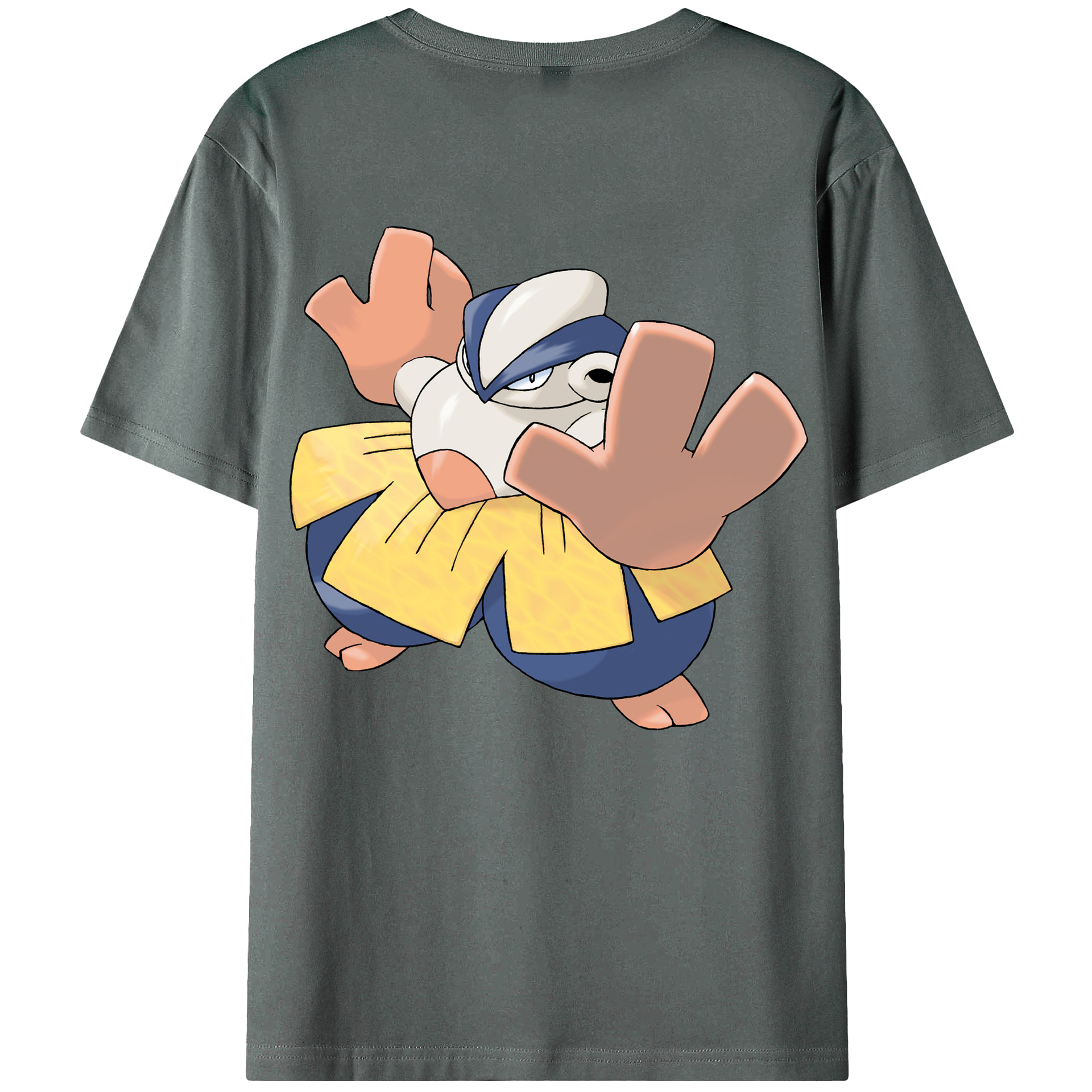 （画像用） ポケットモンスター Pokémon 綿100％ メンズ半袖Tシャツ（バックプリント） 通気性